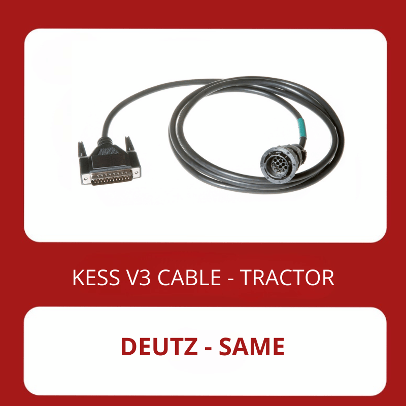 KESS3 SAME Deutz-Fahr 14 pin round diagnostic connector cable