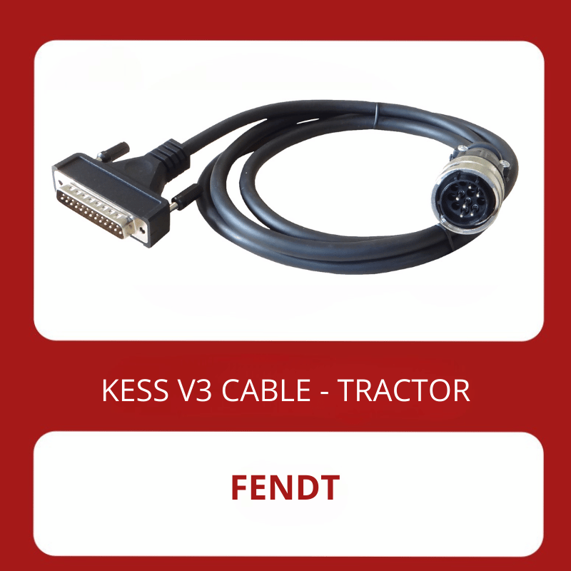 KESS3 Fendt 12 pin diagnostic connector cable 