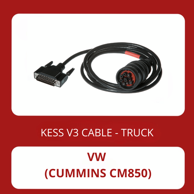 KESSv3 VW Truck 9 pin diagnostic connector cable for Bosch ECU EDC7C1/C2 