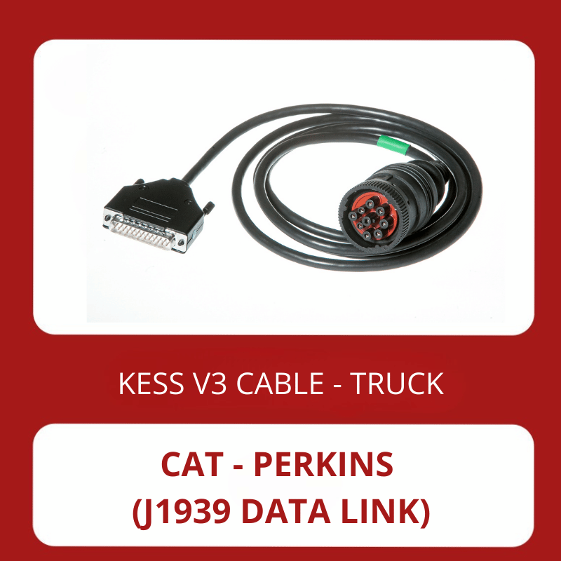 KESSv3 CAT J1939 data link 9 pin round diagnostic connector cable 