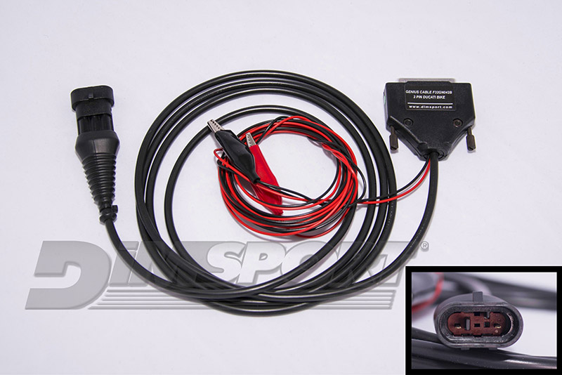 New Genius Ducati 3-pin Connector Cable for Marelli ECUs 