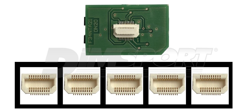 DENSO (KUBOTA(SUBARU(DAIHATSU) BOARD + SOCKETS FOR SOLDERED CONN. 0.5 MM)