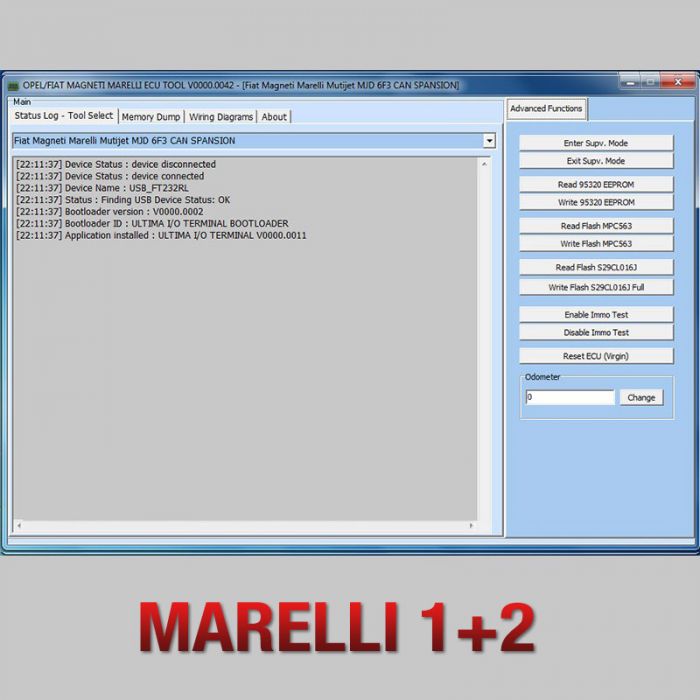I/O Terminal - Marelli 1+2 Plugin for I/O Terminal Tool (iot_plugin_marelli)