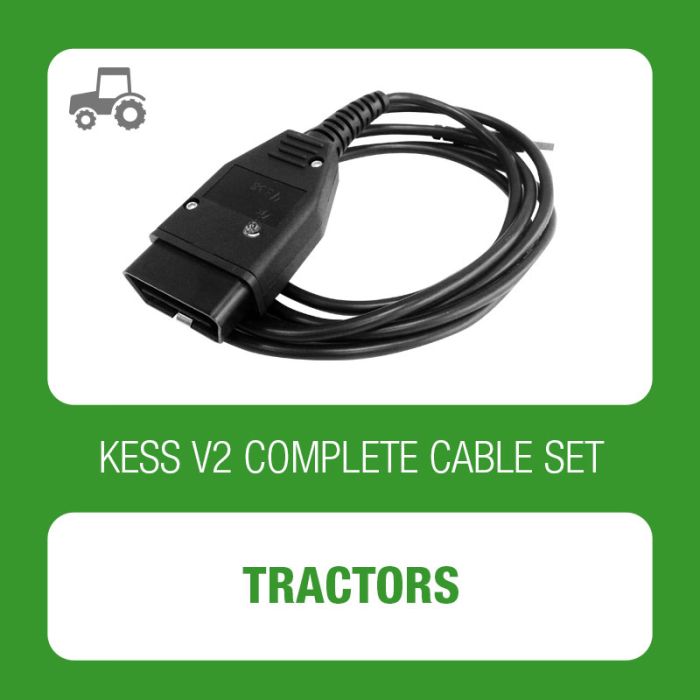 KESSv2 complete set of cables for Tractors