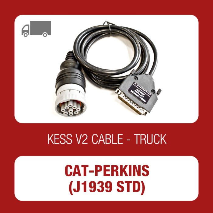 Alientech - KESSv2 CAT and Perkins J1939 STD 9 pin round diagnostic  connector cable (144300K246)