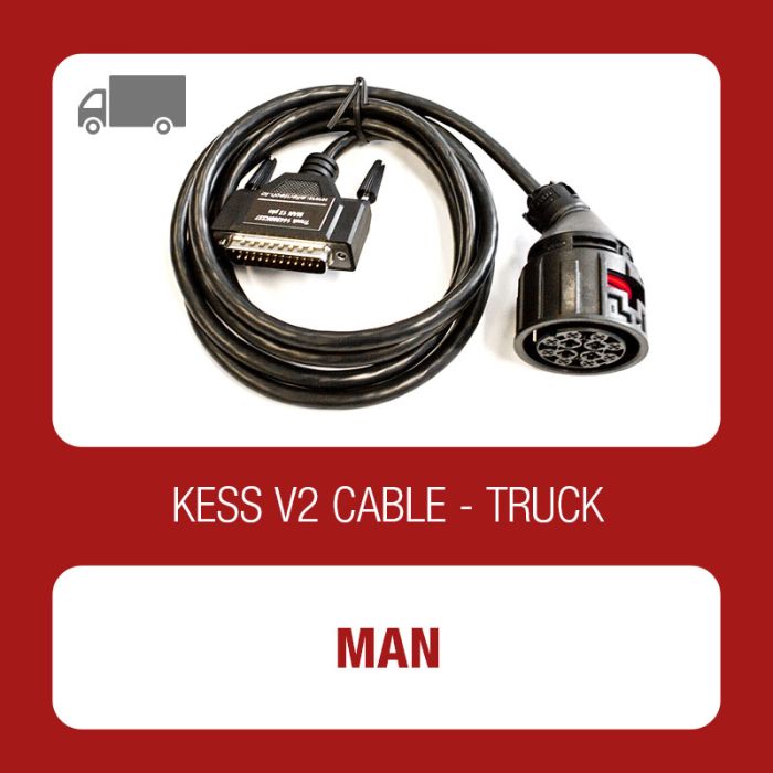 Kessv2 MAN 12Pin OBD cable - 144300K237 - t