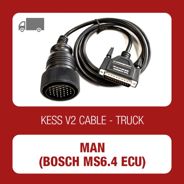 Alientech - KESSv2 MAN 37 pin diagnostic connector cable for Bosch ECU  MS6.4 (144300K234)