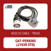 Alientech KessV2 CAT and Perkins J1939 STD 9 pin round diagnostic connector cable - t