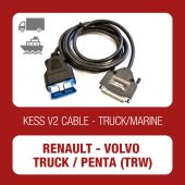 Kessv2 Renault-Volvo-Truck-Penta OBD Cable TRW - 144300K217 - t